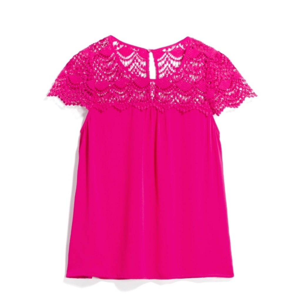 SKIES ARE BLUE

Kendra Crochet Detail Blouse